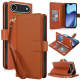 Multi-Card Wallet RFID Leather Phone Case, For iPhone 17e / 16e, For iPhone 17 Pro Max, For iPhone 17 Pro, For iPhone 17, For iPhone Air, For iPhone 16 Pro Max