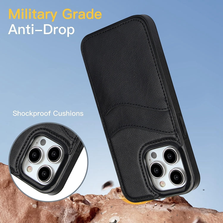 Litchi Leather Skin Card Slots Phone Case, For iPhone 13 Pro, For iPhone 13, For iPhone 12, For iPhone 12 Pro Max, For iPhone 12 Pro, For iPhone 11 Pro Max, For iPhone 11, For iPhone 11 Pro