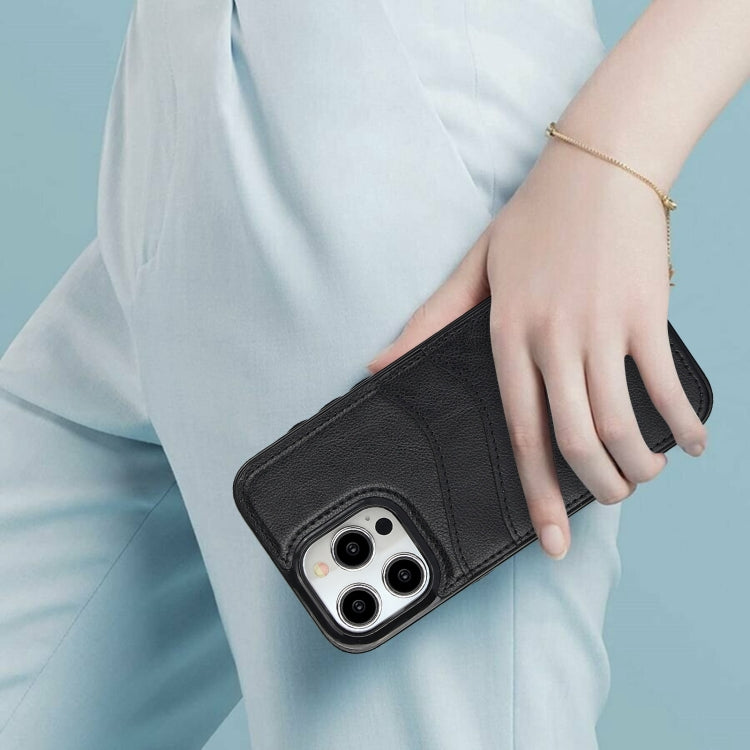 Litchi Leather Skin Card Slots Phone Case, For iPhone 13 Pro, For iPhone 13, For iPhone 12, For iPhone 12 Pro Max, For iPhone 12 Pro, For iPhone 11 Pro Max, For iPhone 11, For iPhone 11 Pro