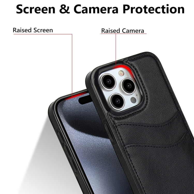 Litchi Leather Skin Card Slots Phone Case, For iPhone 13 Pro, For iPhone 13, For iPhone 12, For iPhone 12 Pro Max, For iPhone 12 Pro, For iPhone 11 Pro Max, For iPhone 11, For iPhone 11 Pro