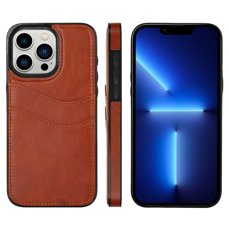 Litchi Leather Skin Card Slots Phone Case, For iPhone 13 Pro, For iPhone 13, For iPhone 12, For iPhone 12 Pro Max, For iPhone 12 Pro, For iPhone 11 Pro Max, For iPhone 11, For iPhone 11 Pro