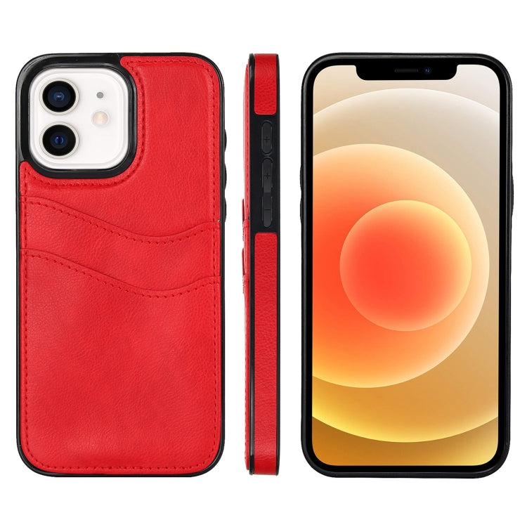 Litchi Leather Skin Card Slots Phone Case, For iPhone 13 Pro, For iPhone 13, For iPhone 12, For iPhone 12 Pro Max, For iPhone 12 Pro, For iPhone 11 Pro Max, For iPhone 11, For iPhone 11 Pro