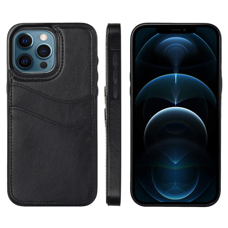 Litchi Leather Skin Card Slots Phone Case, For iPhone 13 Pro, For iPhone 13, For iPhone 12, For iPhone 12 Pro Max, For iPhone 12 Pro, For iPhone 11 Pro Max, For iPhone 11, For iPhone 11 Pro