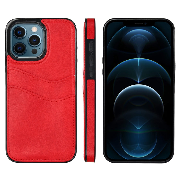 Litchi Leather Skin Card Slots Phone Case, For iPhone 13 Pro, For iPhone 13, For iPhone 12, For iPhone 12 Pro Max, For iPhone 12 Pro, For iPhone 11 Pro Max, For iPhone 11, For iPhone 11 Pro
