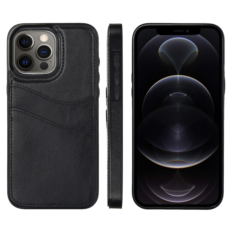 Litchi Leather Skin Card Slots Phone Case, For iPhone 13 Pro, For iPhone 13, For iPhone 12, For iPhone 12 Pro Max, For iPhone 12 Pro, For iPhone 11 Pro Max, For iPhone 11, For iPhone 11 Pro
