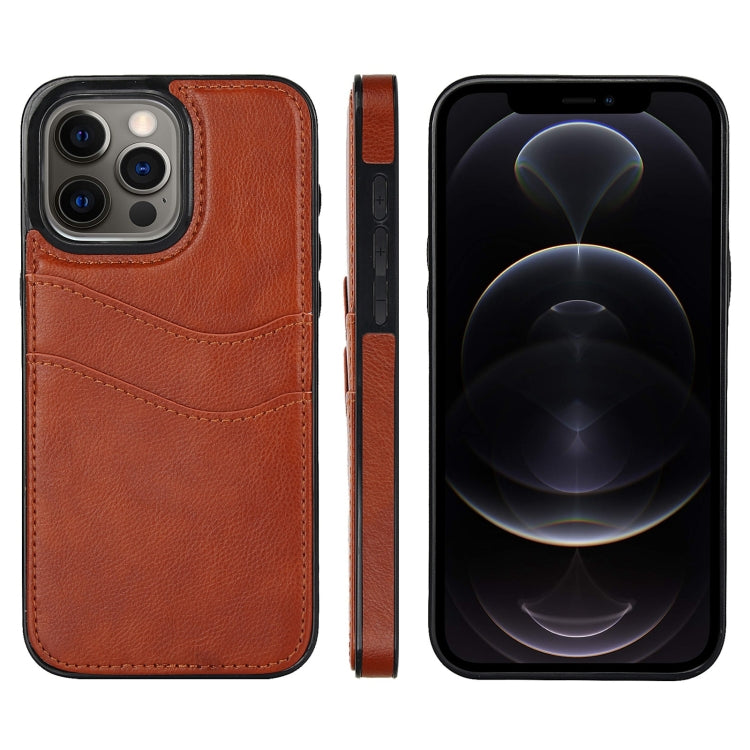 Litchi Leather Skin Card Slots Phone Case, For iPhone 13 Pro, For iPhone 13, For iPhone 12, For iPhone 12 Pro Max, For iPhone 12 Pro, For iPhone 11 Pro Max, For iPhone 11, For iPhone 11 Pro