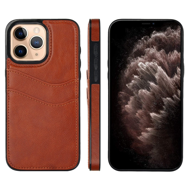 Litchi Leather Skin Card Slots Phone Case, For iPhone 13 Pro, For iPhone 13, For iPhone 12, For iPhone 12 Pro Max, For iPhone 12 Pro, For iPhone 11 Pro Max, For iPhone 11, For iPhone 11 Pro