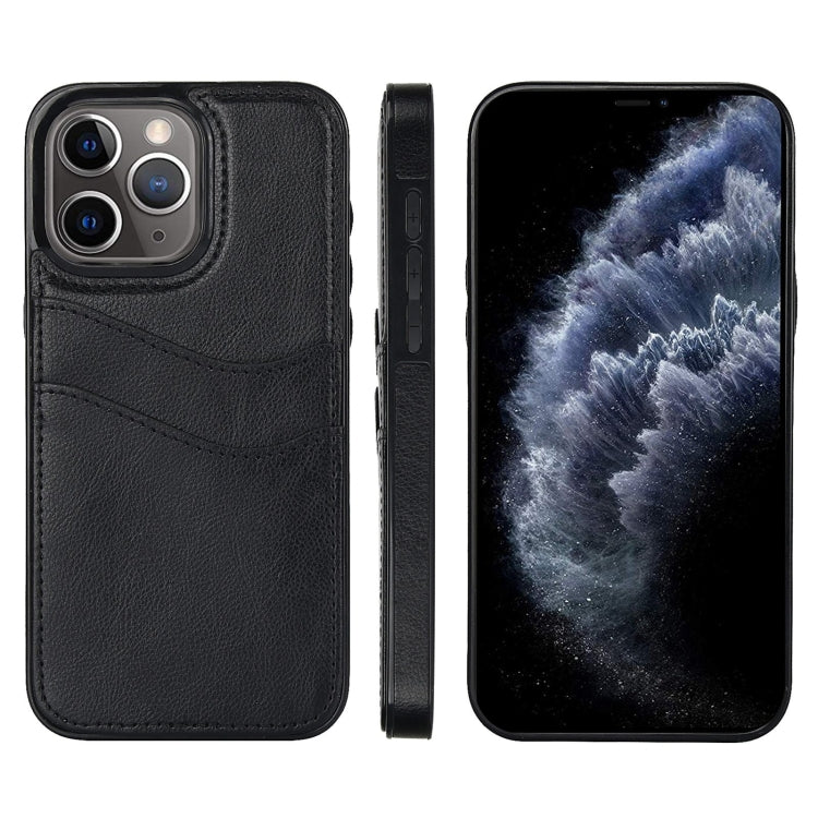 Litchi Leather Skin Card Slots Phone Case, For iPhone 13 Pro, For iPhone 13, For iPhone 12, For iPhone 12 Pro Max, For iPhone 12 Pro, For iPhone 11 Pro Max, For iPhone 11, For iPhone 11 Pro