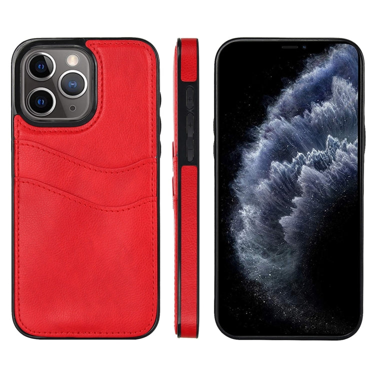 Litchi Leather Skin Card Slots Phone Case, For iPhone 13 Pro, For iPhone 13, For iPhone 12, For iPhone 12 Pro Max, For iPhone 12 Pro, For iPhone 11 Pro Max, For iPhone 11, For iPhone 11 Pro