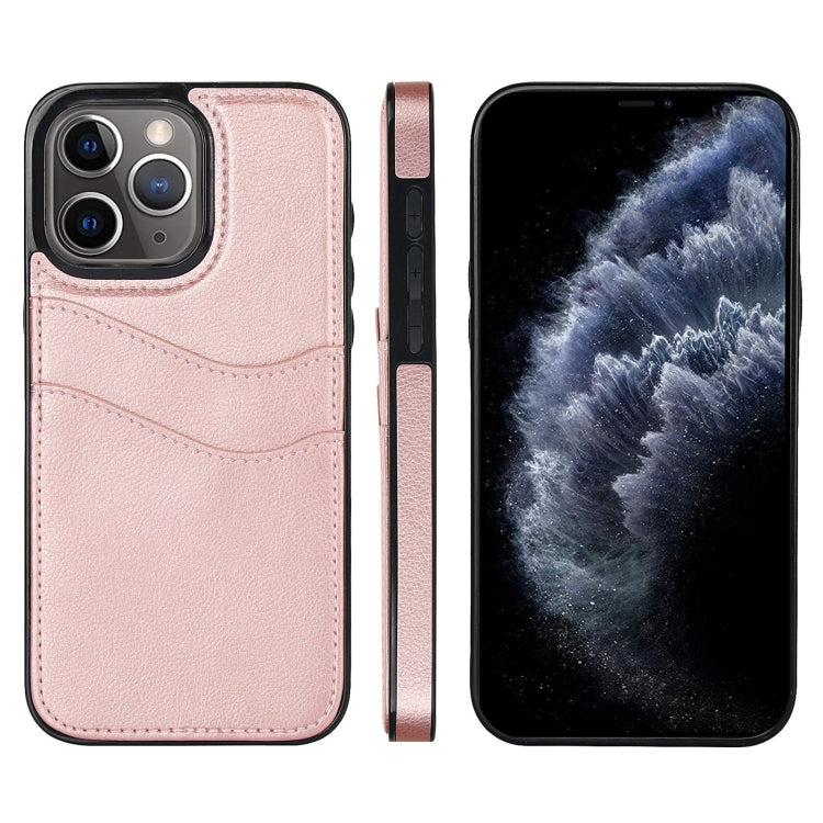 Litchi Leather Skin Card Slots Phone Case, For iPhone 13 Pro, For iPhone 13, For iPhone 12, For iPhone 12 Pro Max, For iPhone 12 Pro, For iPhone 11 Pro Max, For iPhone 11, For iPhone 11 Pro
