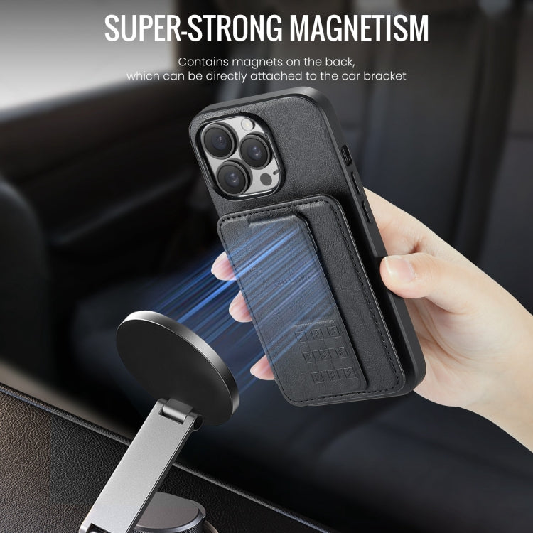 Fierre Shann Oil Wax Cow Leather Card Holder Back Phone Case, For iPhone 14 Pro Max, For iPhone 13 Pro Max, For iPhone 13 Pro, For iPhone 13, For iPhone 12 / 12 Pro, For iPhone 12 Pro Max