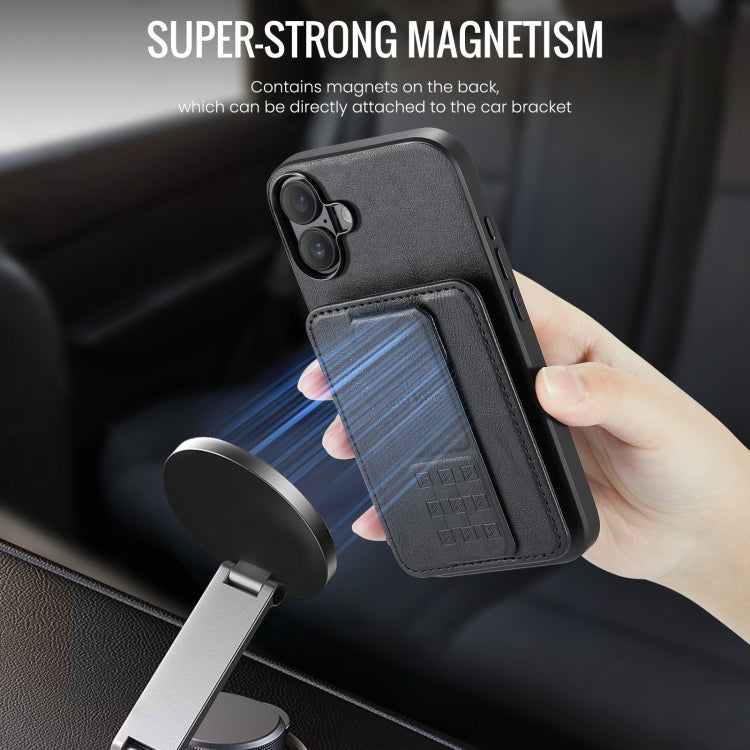 Fierre Shann Oil Wax Cow Leather Card Holder Back Phone Case, For iPhone 16, For iPhone 15 Pro Max, For iPhone 15 Pro, For iPhone 15 Plus, For iPhone 15, For iPhone 14 Plus, For iPhone 14, For iPhone 14 Pro