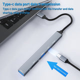 ADS-807 PD100 6 in 1 Type-C to PD100W + USB3.0 + USB2.0 + SD/TF HUB Docking Station, ADS-807