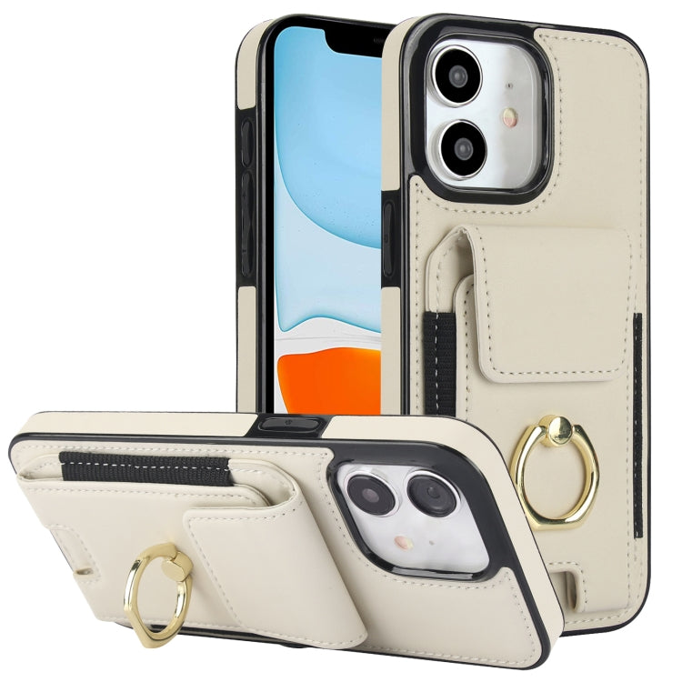 Elastic Card Bag Ring Holder Phone Case, For iPhone 13, For iPhone 12, For iPhone 12 Pro Max, For iPhone 12 Pro, For iPhone 11 Pro Max, For iPhone 11, For iPhone 11 Pro