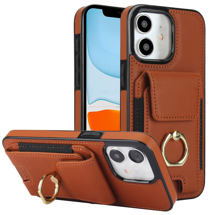 Elastic Card Bag Ring Holder Phone Case, For iPhone 13, For iPhone 12, For iPhone 12 Pro Max, For iPhone 12 Pro, For iPhone 11 Pro Max, For iPhone 11, For iPhone 11 Pro