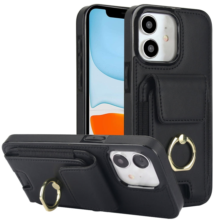 Elastic Card Bag Ring Holder Phone Case, For iPhone 13, For iPhone 12, For iPhone 12 Pro Max, For iPhone 12 Pro, For iPhone 11 Pro Max, For iPhone 11, For iPhone 11 Pro