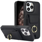 Elastic Card Bag Ring Holder Phone Case, For iPhone 13, For iPhone 12, For iPhone 12 Pro Max, For iPhone 12 Pro, For iPhone 11 Pro Max, For iPhone 11, For iPhone 11 Pro