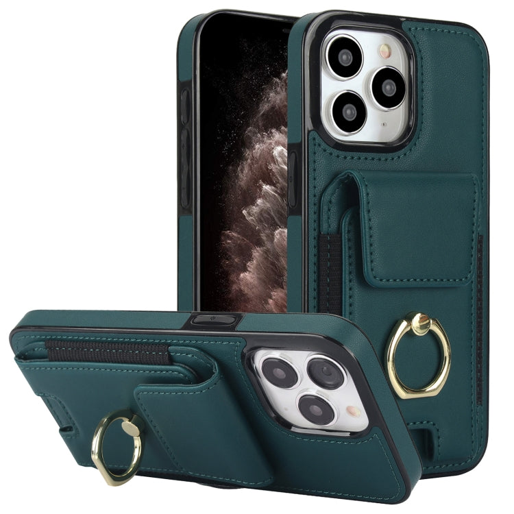 Elastic Card Bag Ring Holder Phone Case, For iPhone 13, For iPhone 12, For iPhone 12 Pro Max, For iPhone 12 Pro, For iPhone 11 Pro Max, For iPhone 11, For iPhone 11 Pro