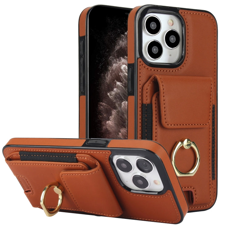 Elastic Card Bag Ring Holder Phone Case, For iPhone 13, For iPhone 12, For iPhone 12 Pro Max, For iPhone 12 Pro, For iPhone 11 Pro Max, For iPhone 11, For iPhone 11 Pro