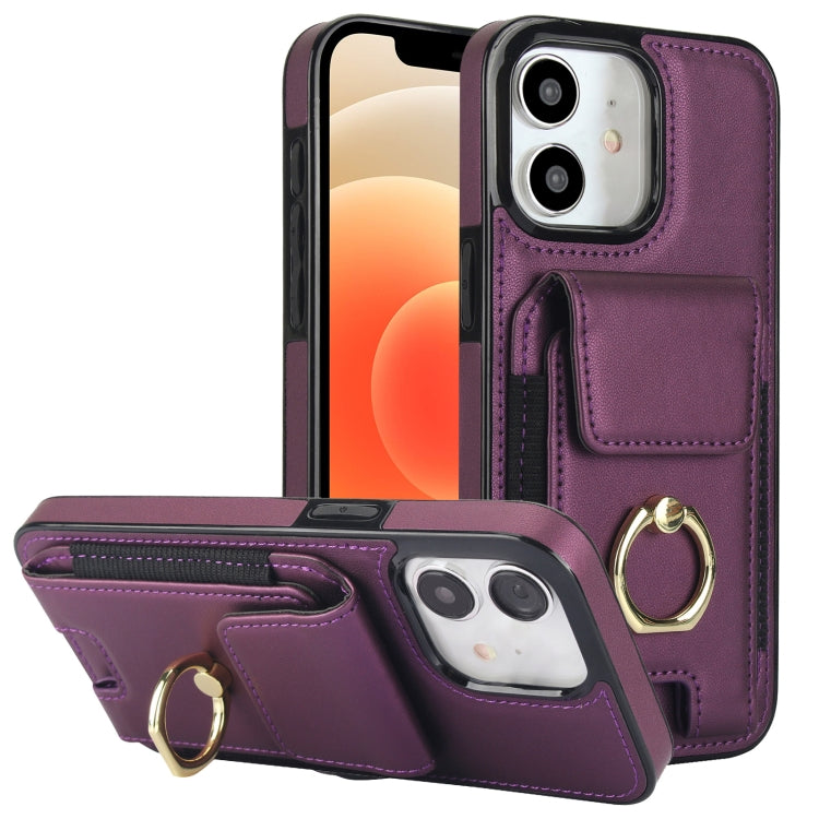 Elastic Card Bag Ring Holder Phone Case, For iPhone 13, For iPhone 12, For iPhone 12 Pro Max, For iPhone 12 Pro, For iPhone 11 Pro Max, For iPhone 11, For iPhone 11 Pro