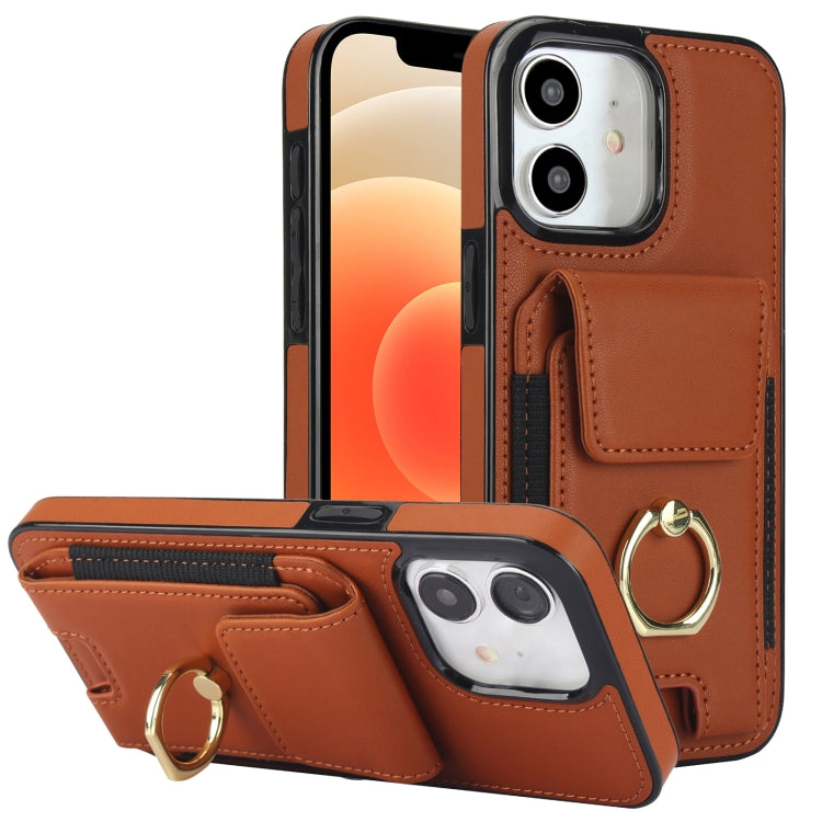 Elastic Card Bag Ring Holder Phone Case, For iPhone 13, For iPhone 12, For iPhone 12 Pro Max, For iPhone 12 Pro, For iPhone 11 Pro Max, For iPhone 11, For iPhone 11 Pro
