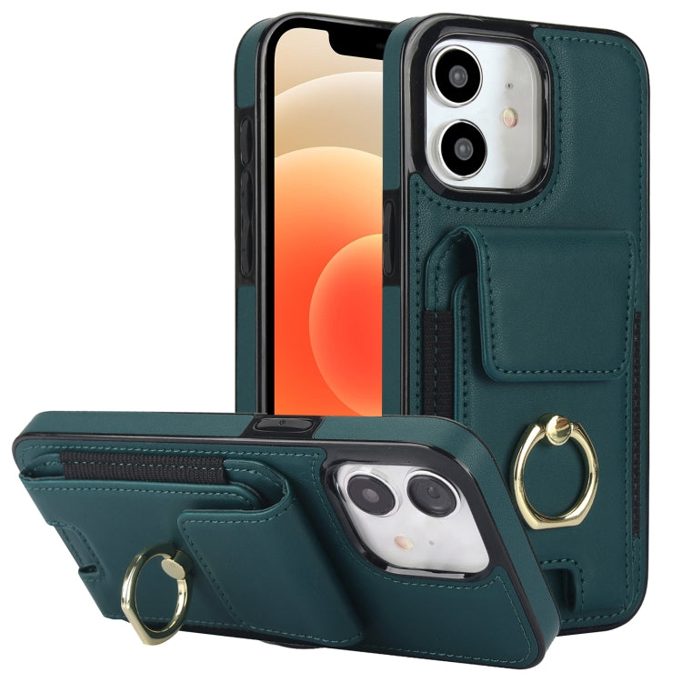 Elastic Card Bag Ring Holder Phone Case, For iPhone 13, For iPhone 12, For iPhone 12 Pro Max, For iPhone 12 Pro, For iPhone 11 Pro Max, For iPhone 11, For iPhone 11 Pro