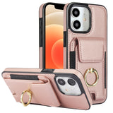 Elastic Card Bag Ring Holder Phone Case, For iPhone 13, For iPhone 12, For iPhone 12 Pro Max, For iPhone 12 Pro, For iPhone 11 Pro Max, For iPhone 11, For iPhone 11 Pro