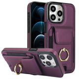 Elastic Card Bag Ring Holder Phone Case, For iPhone 13, For iPhone 12, For iPhone 12 Pro Max, For iPhone 12 Pro, For iPhone 11 Pro Max, For iPhone 11, For iPhone 11 Pro
