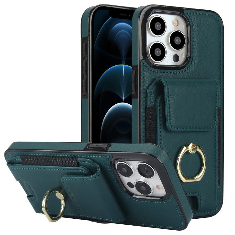 Elastic Card Bag Ring Holder Phone Case, For iPhone 13, For iPhone 12, For iPhone 12 Pro Max, For iPhone 12 Pro, For iPhone 11 Pro Max, For iPhone 11, For iPhone 11 Pro