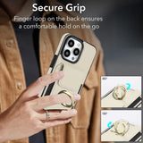 Elastic Card Bag Ring Holder Phone Case, For iPhone 13, For iPhone 12, For iPhone 12 Pro Max, For iPhone 12 Pro, For iPhone 11 Pro Max, For iPhone 11, For iPhone 11 Pro