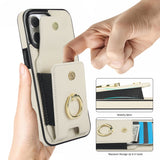 Elastic Card Bag Ring Holder Phone Case, For iPhone 13, For iPhone 12, For iPhone 12 Pro Max, For iPhone 12 Pro, For iPhone 11 Pro Max, For iPhone 11, For iPhone 11 Pro