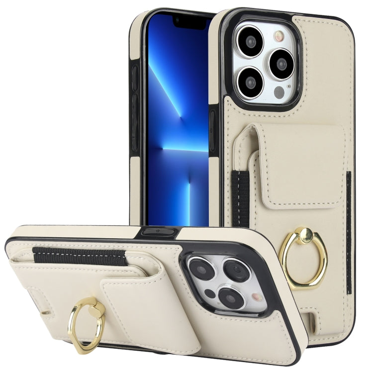 Elastic Card Bag Ring Holder Phone Case, For iPhone 15 Pro Max, For iPhone 15 Pro, For iPhone 15, For iPhone 14, For iPhone 14 Pro, For iPhone 14 Pro Max, For iPhone 13 Pro Max, For iPhone 13 Pro
