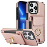 Elastic Card Bag Ring Holder Phone Case, For iPhone 15 Pro Max, For iPhone 15 Pro, For iPhone 15, For iPhone 14, For iPhone 14 Pro, For iPhone 14 Pro Max, For iPhone 13 Pro Max, For iPhone 13 Pro