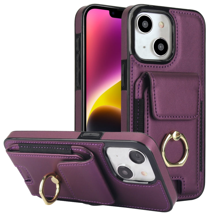 Elastic Card Bag Ring Holder Phone Case, For iPhone 15 Pro Max, For iPhone 15 Pro, For iPhone 15, For iPhone 14, For iPhone 14 Pro, For iPhone 14 Pro Max, For iPhone 13 Pro Max, For iPhone 13 Pro