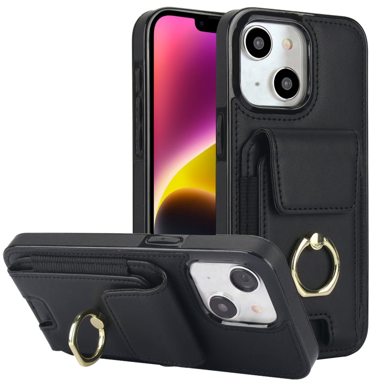 Elastic Card Bag Ring Holder Phone Case, For iPhone 15 Pro Max, For iPhone 15 Pro, For iPhone 15, For iPhone 14, For iPhone 14 Pro, For iPhone 14 Pro Max, For iPhone 13 Pro Max, For iPhone 13 Pro