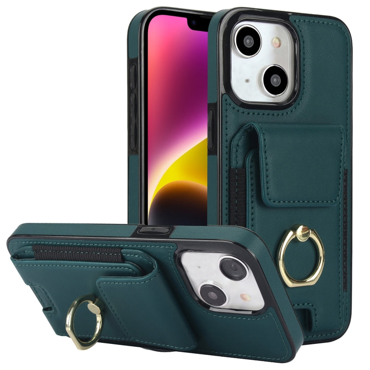 Elastic Card Bag Ring Holder Phone Case, For iPhone 15 Pro Max, For iPhone 15 Pro, For iPhone 15, For iPhone 14, For iPhone 14 Pro, For iPhone 14 Pro Max, For iPhone 13 Pro Max, For iPhone 13 Pro