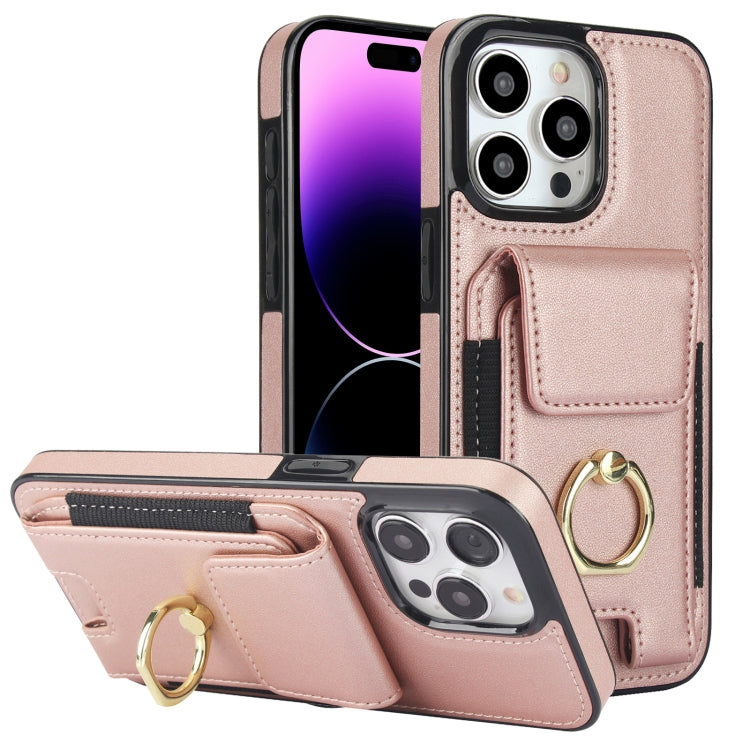Elastic Card Bag Ring Holder Phone Case, For iPhone 15 Pro Max, For iPhone 15 Pro, For iPhone 15, For iPhone 14, For iPhone 14 Pro, For iPhone 14 Pro Max, For iPhone 13 Pro Max, For iPhone 13 Pro