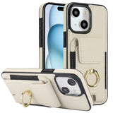 Elastic Card Bag Ring Holder Phone Case, For iPhone 15 Pro Max, For iPhone 15 Pro, For iPhone 15, For iPhone 14, For iPhone 14 Pro, For iPhone 14 Pro Max, For iPhone 13 Pro Max, For iPhone 13 Pro