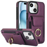 Elastic Card Bag Ring Holder Phone Case, For iPhone 15 Pro Max, For iPhone 15 Pro, For iPhone 15, For iPhone 14, For iPhone 14 Pro, For iPhone 14 Pro Max, For iPhone 13 Pro Max, For iPhone 13 Pro