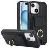Elastic Card Bag Ring Holder Phone Case, For iPhone 15 Pro Max, For iPhone 15 Pro, For iPhone 15, For iPhone 14, For iPhone 14 Pro, For iPhone 14 Pro Max, For iPhone 13 Pro Max, For iPhone 13 Pro