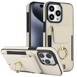 Elastic Card Bag Ring Holder Phone Case, For iPhone 15 Pro Max, For iPhone 15 Pro, For iPhone 15, For iPhone 14, For iPhone 14 Pro, For iPhone 14 Pro Max, For iPhone 13 Pro Max, For iPhone 13 Pro