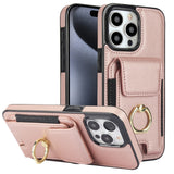 Elastic Card Bag Ring Holder Phone Case, For iPhone 15 Pro Max, For iPhone 15 Pro, For iPhone 15, For iPhone 14, For iPhone 14 Pro, For iPhone 14 Pro Max, For iPhone 13 Pro Max, For iPhone 13 Pro