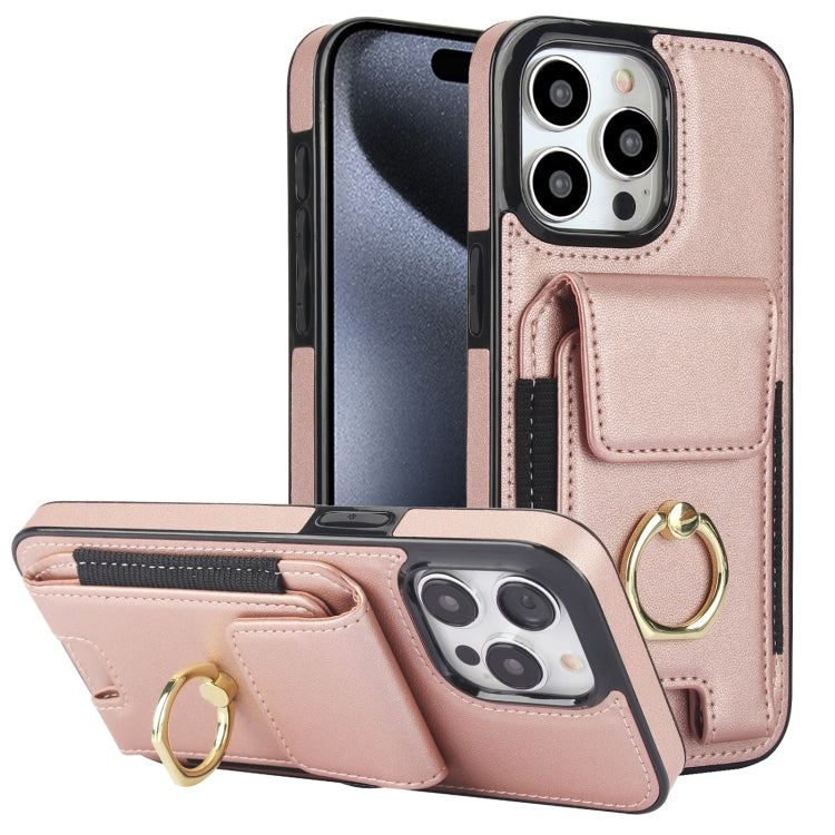 Elastic Card Bag Ring Holder Phone Case, For iPhone 15 Pro Max, For iPhone 15 Pro, For iPhone 15, For iPhone 14, For iPhone 14 Pro, For iPhone 14 Pro Max, For iPhone 13 Pro Max, For iPhone 13 Pro