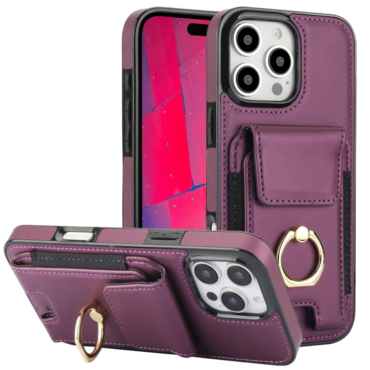 Elastic Card Bag Ring Holder Phone Case, For iPhone 17 Pro Max, For iPhone 17 Pro, For iPhone 17, For iPhone Air, For iPhone 16 Pro Max, For iPhone 16 Pro, For iPhone 16 Plus, For iPhone 16