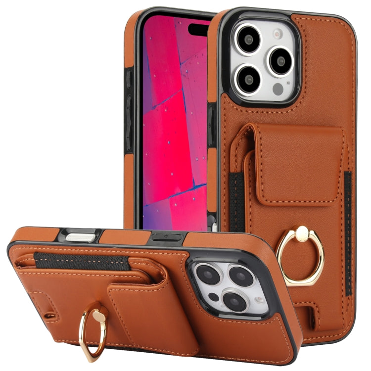 Elastic Card Bag Ring Holder Phone Case, For iPhone 17 Pro Max, For iPhone 17 Pro, For iPhone 17, For iPhone Air, For iPhone 16 Pro Max, For iPhone 16 Pro, For iPhone 16 Plus, For iPhone 16