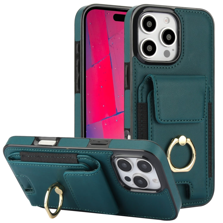 Elastic Card Bag Ring Holder Phone Case, For iPhone 17 Pro Max, For iPhone 17 Pro, For iPhone 17, For iPhone Air, For iPhone 16 Pro Max, For iPhone 16 Pro, For iPhone 16 Plus, For iPhone 16