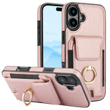 Elastic Card Bag Ring Holder Phone Case, For iPhone 17 Pro Max, For iPhone 17 Pro, For iPhone 17, For iPhone Air, For iPhone 16 Pro Max, For iPhone 16 Pro, For iPhone 16 Plus, For iPhone 16