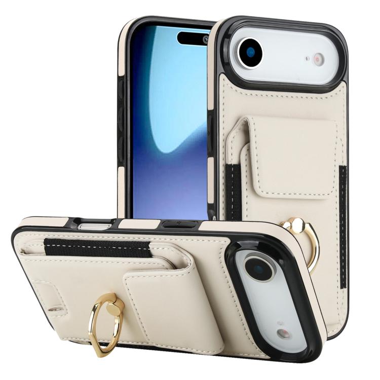 Elastic Card Bag Ring Holder Phone Case, For iPhone 17 Pro Max, For iPhone 17 Pro, For iPhone 17, For iPhone Air, For iPhone 16 Pro Max, For iPhone 16 Pro, For iPhone 16 Plus, For iPhone 16