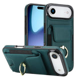 Elastic Card Bag Ring Holder Phone Case, For iPhone 17 Pro Max, For iPhone 17 Pro, For iPhone 17, For iPhone Air, For iPhone 16 Pro Max, For iPhone 16 Pro, For iPhone 16 Plus, For iPhone 16