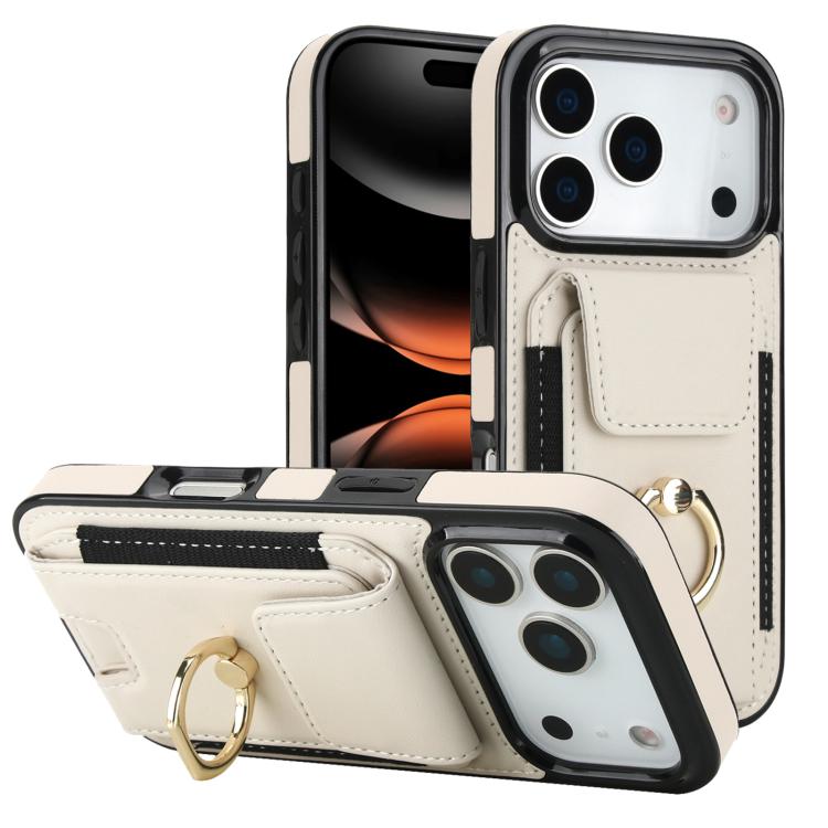 Elastic Card Bag Ring Holder Phone Case, For iPhone 17 Pro Max, For iPhone 17 Pro, For iPhone 17, For iPhone Air, For iPhone 16 Pro Max, For iPhone 16 Pro, For iPhone 16 Plus, For iPhone 16